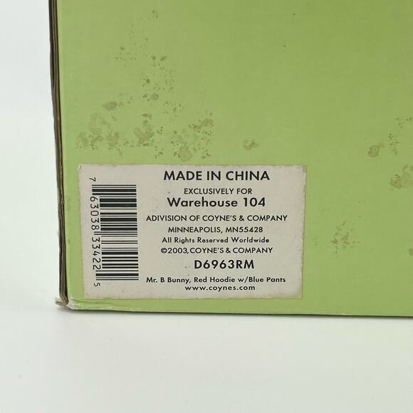 Mr. B The Rappin' Hip Hop Easter Bunny 14" NIB Coynes & Company Red Hoodie Toy - Picture 3 of 5